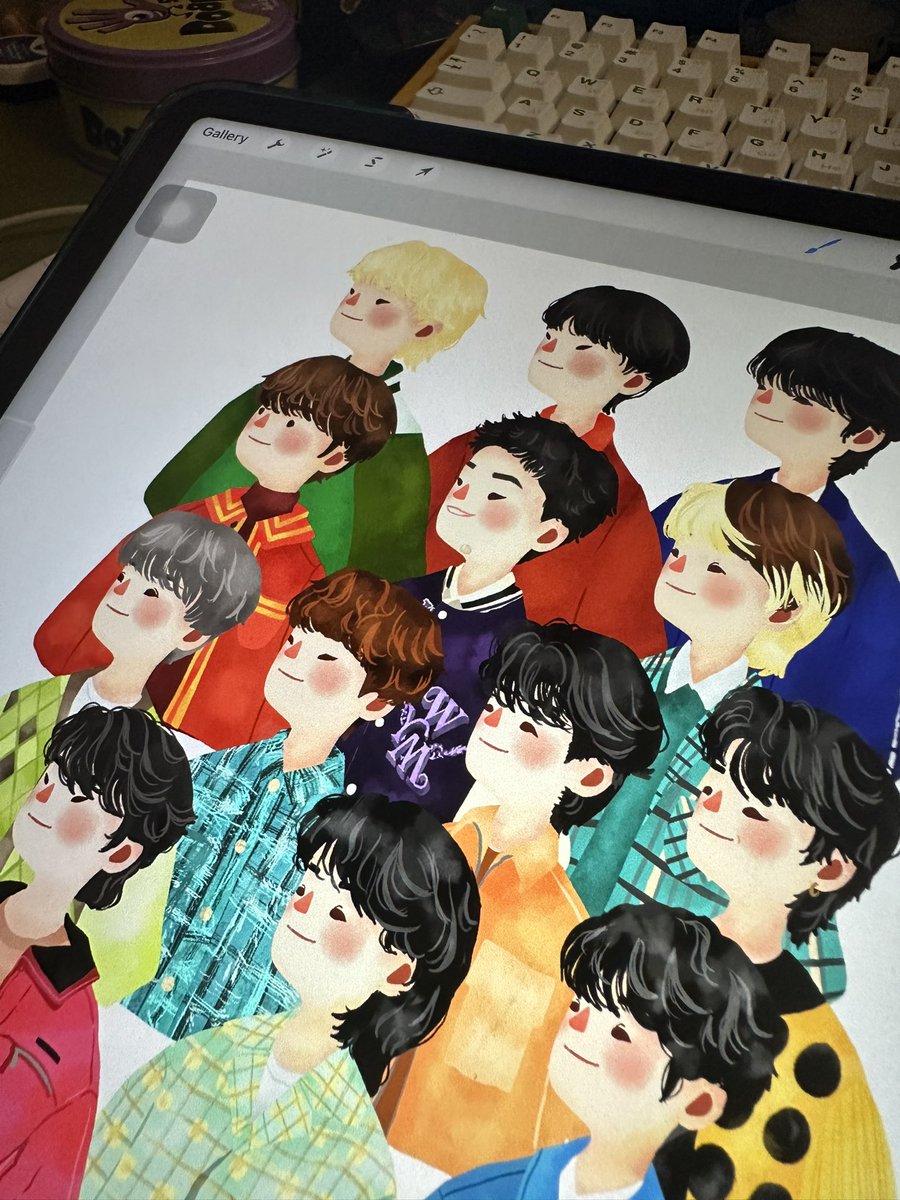paperaicashop's tweet photo. #wip X saw it first!!! Hihi I love making tribute art 🤍 #SEVENTEEN #FollowTour https://t.co/UrLypV0fEx