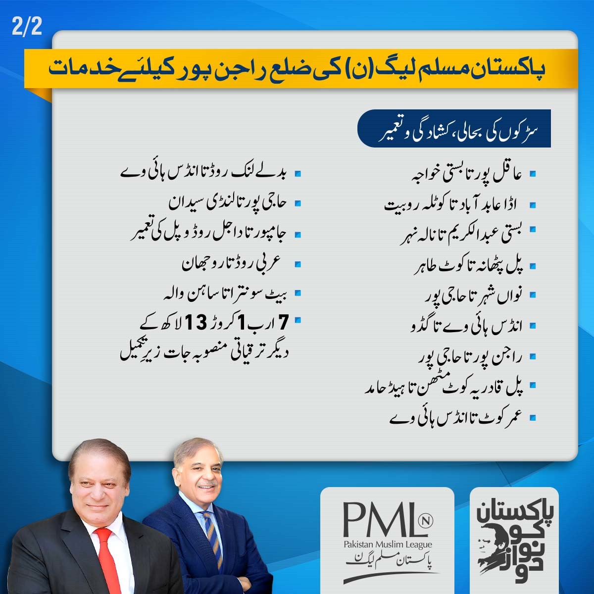 آج انشااللہ مسلم لیگ ن راجن پورمیں جلسہ کرنےجارہی ہے
مسلم لیگ ن کےصدر جناب شہبازشریف صاحب جلسےسےخطاب کریں گے
انشااللہ یہ جلسہ بھی ریکارڈ توڑےگا