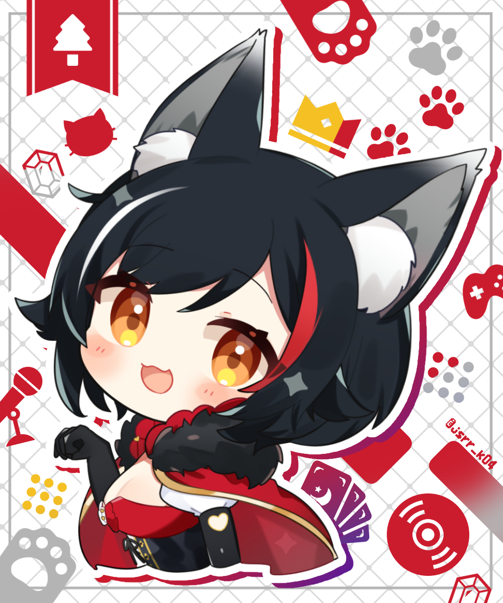 獅白ぼたん 「ホロSD再掲 」|柏瀬かるね🐾のイラスト