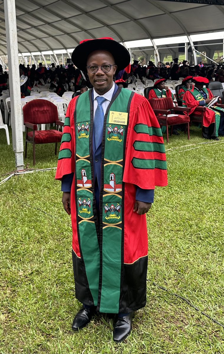 At the ⁦@Makerere⁩ 74th Congregation for a PhD in Medicine