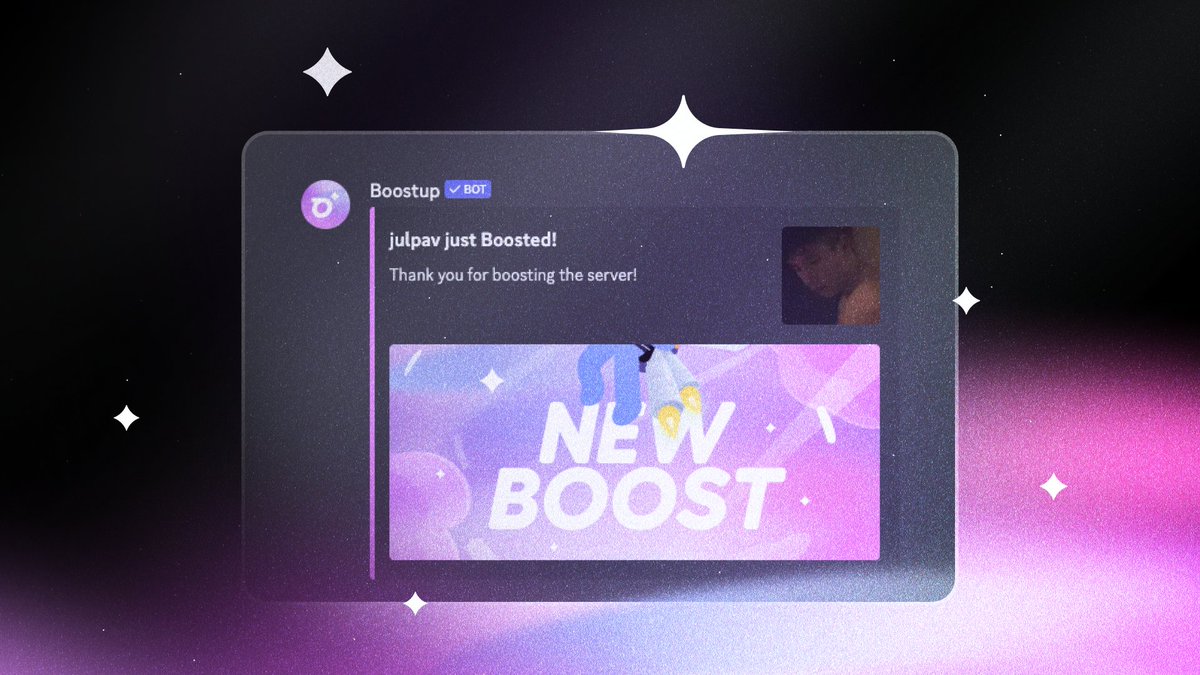 boostupbot's tweet image. Keep up with your best supporters on Discord using Boostup 😉
boostupbot.com