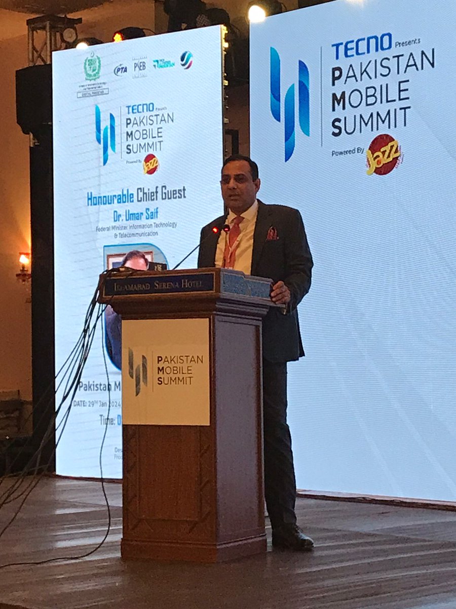 Dr. Umar Saif, Federal Minister of IT and Telecommunications, is the main guest.
In addition to founding multiple tech firms, Dr. Saif is a board member of numerous financial, public, and private organizations.
#PakistanMobileSummit