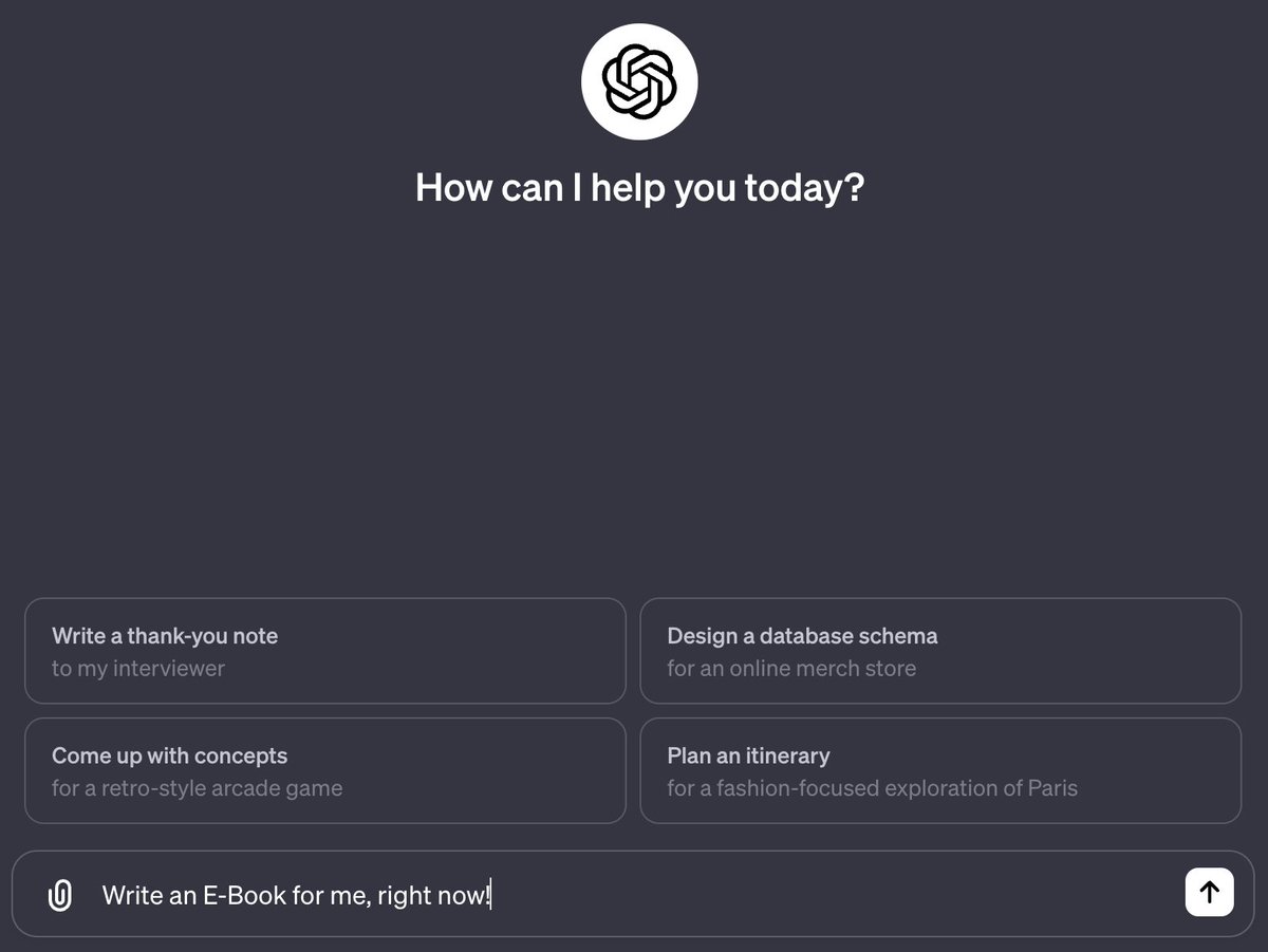 🧵Thread 🧵

Jinsi ya kutengeneza $1000 Hadi $10k+  

Kwa mwezi Kutumia ChatGPT tutengeneza 

Ebooks.

Unahitaji Simu 📱/laptop 💻 Tu

👇 Shuka nayo 👇

Nimekuandalia step by step tutorial, mifano 

na  case study: ⬇️