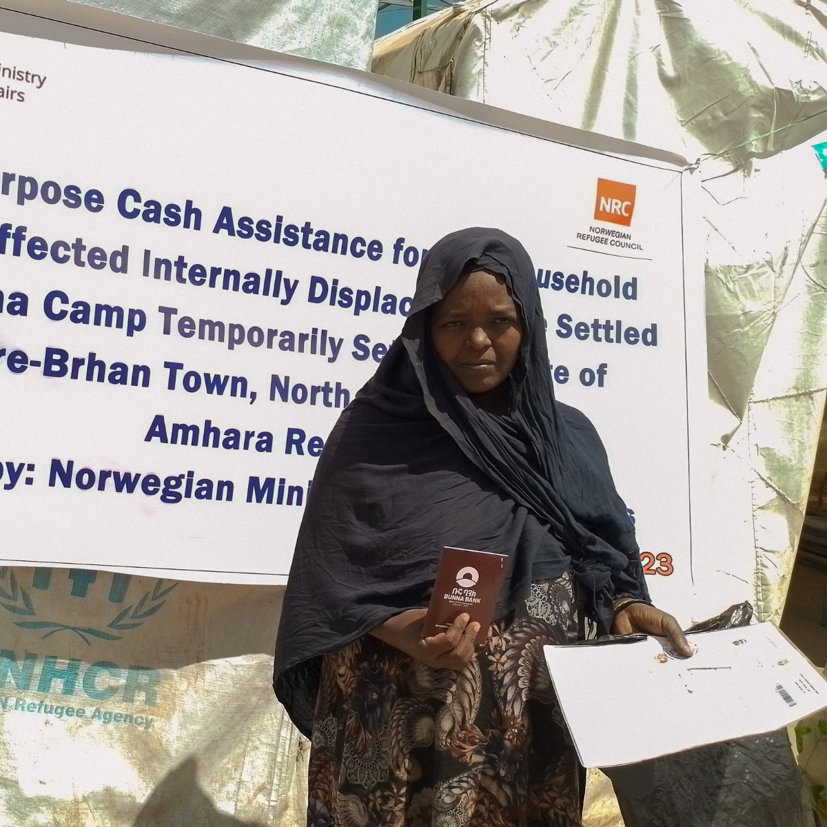 NRC_EAY's tweet photo. #Ethiopia: Aregu, a 44-year-old mother of six, was forced to leave her home in Wolega Wayutuka,#Woreda due to conflict & now resides in China IDP Camp, Debre-birhan town, #Ethiopia.
We are providing cash assistance to Aregu and many others at China IDP through Bunna Bank. https://t.co/P124KXwJEZ