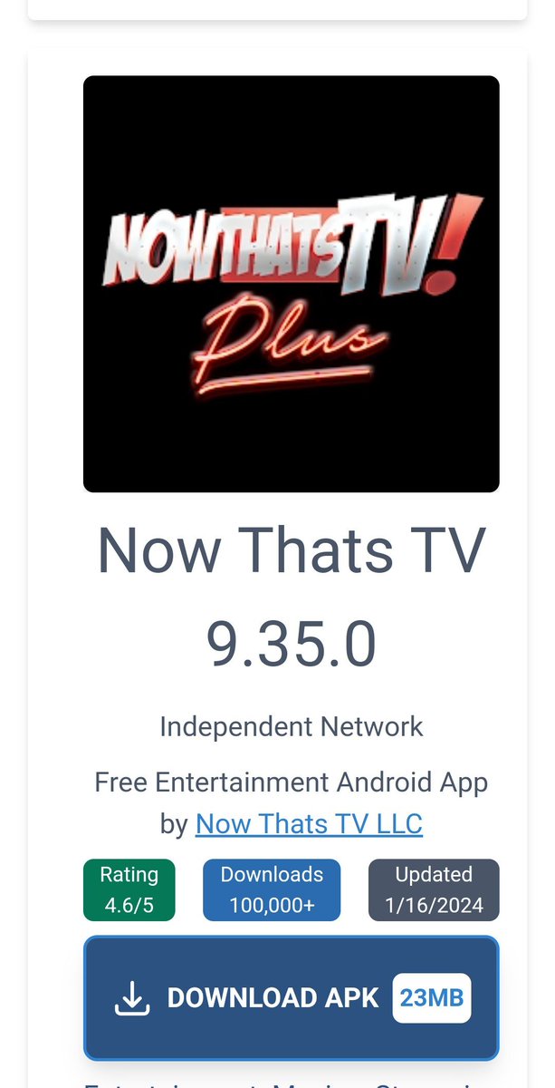 FILLMOE4LIFE's tweet photo. Download  NowThatsTV new  updated version (for android  &amp; Firestick) 

NowThatsTVPLUS apk 

https://t.co/BNyTCM7uwV https://t.co/1vJpNLo9rv