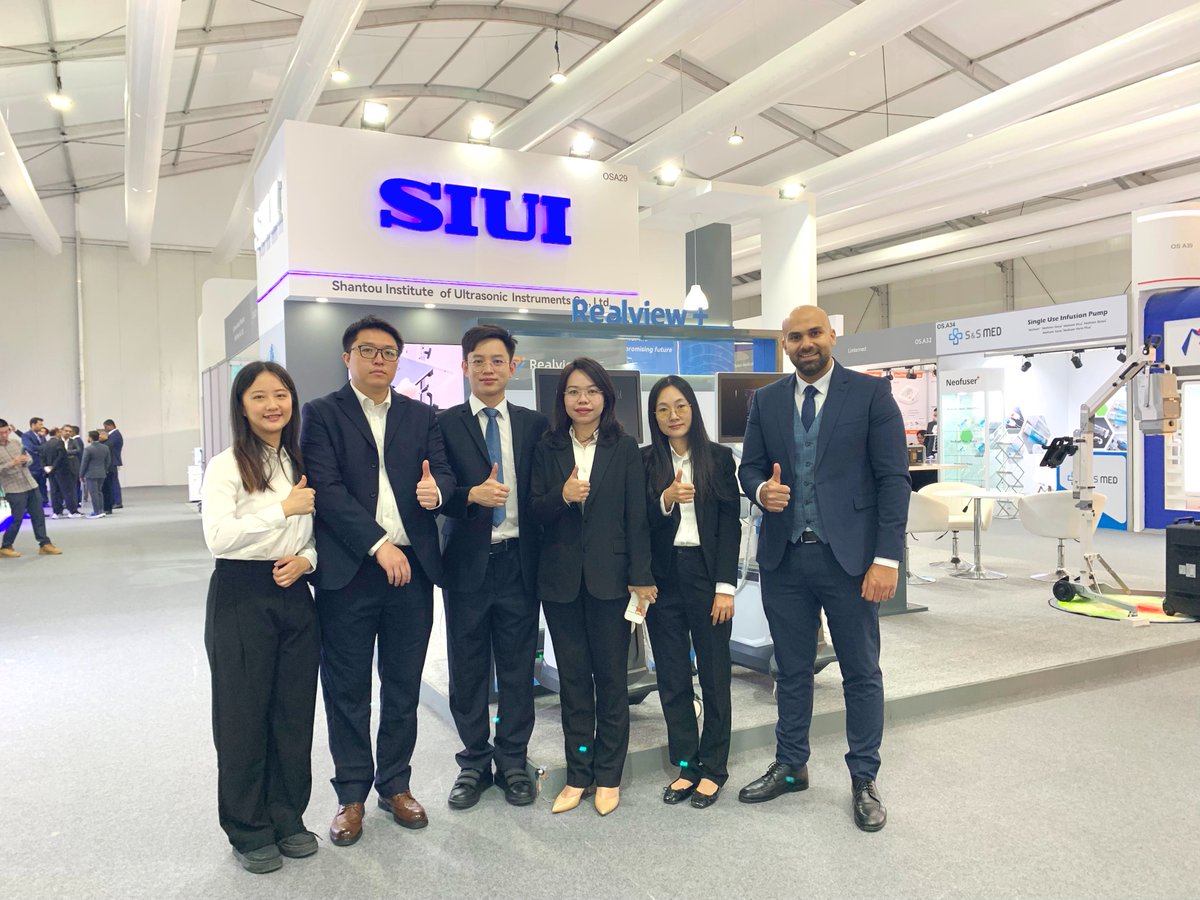 SIUIHealthcare's tweet photo. #arabhealth2024 👏 Our team is ready! Do drop by at OS.A29 or S2.E52 to get hands-on experience and have a talk with us. We await your visit! 🤝
#SIUI #MedicalExhibition #Ultrasound #DR #Radiography https://t.co/cRK2RuZqCa
