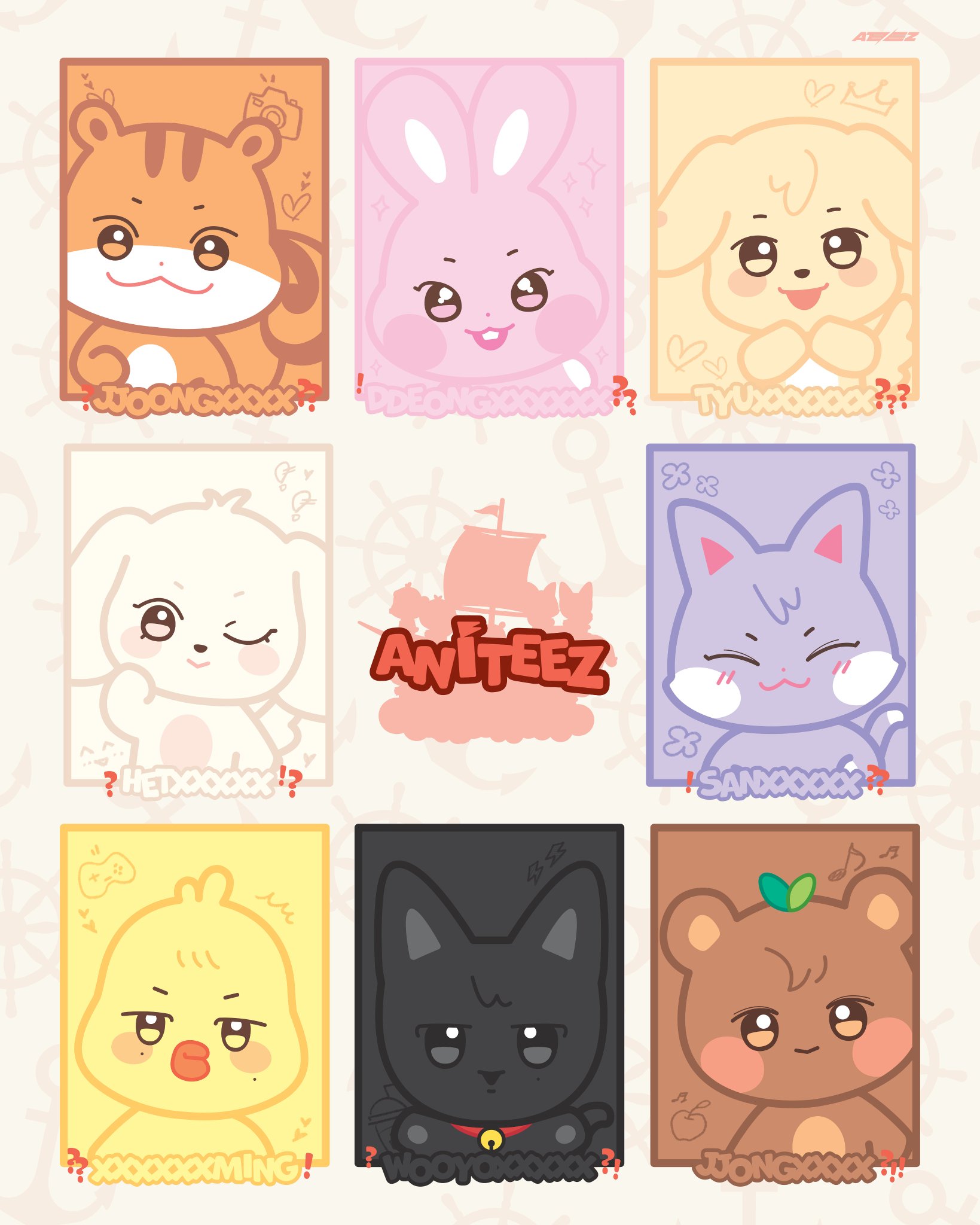 ATEEZ ANITEEZ ウヨニャン Amazon.co.jp: ATEEZ ANITEEZ ウヨニャン ウヨン POPUP うちわ