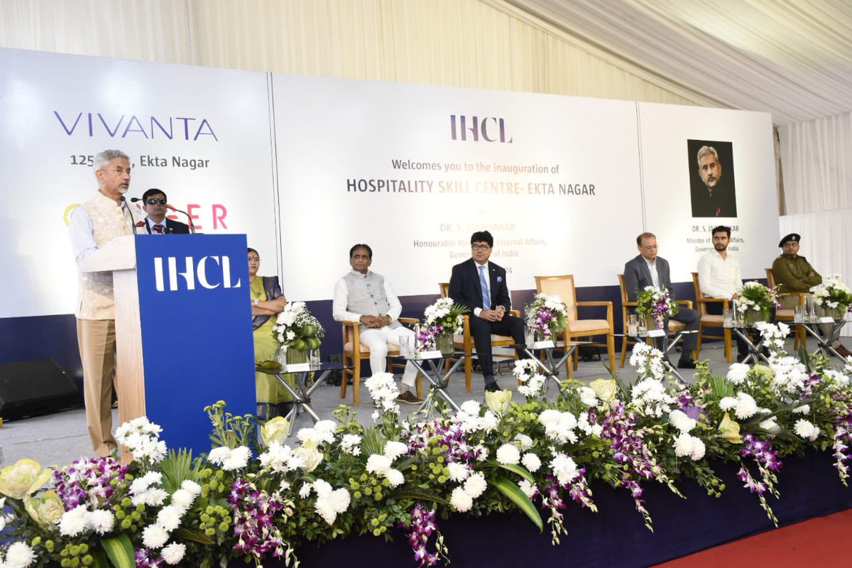 EAM Jaishankar inaugurates IHCL Skill Centre in Ektanagar