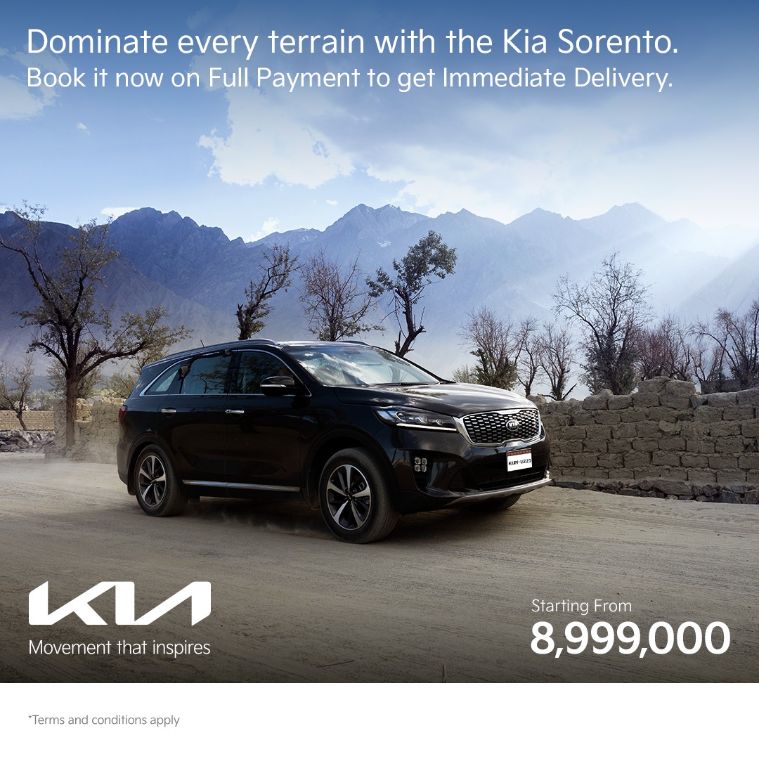 KiaMotorsPK's tweet image. When your road presents a rough terrain, don’t settle for anything less. Book your Kia Sorento today by visiting the nearest dealership or via our website bit.ly/479mHbb.
#KiaSorento #MorePowerToYou #MovementThatInspires