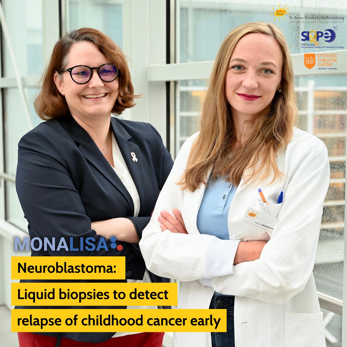 St. Anna Children's Cancer Research Institute CCRI (@stanna_ccri) on Twitter photo 📣 <a href="/StAnna_CCRI/">St. Anna Children's Cancer Research Institute CCRI</a> and <a href="/prinsesmaximac/">PrinsesMáximaCentrum</a> are the scientific leaders of the EU-wide MONALISA project, focusing on the use of liquid biopsies to improve early diagnosis of patients with recurring neuroblastoma. MONALISA is under the coordination of <a href="/SIOPEurope/">SIOPE 🎗️</a> shorturl.at/lFG18 📣 <a href="/StAnna_CCRI/">St. Anna Children's Cancer Research Institute CCRI</a> and <a href="/prinsesmaximac/">PrinsesMáximaCentrum</a> are the scientific leaders of the EU-wide MONALISA project, focusing on the use of liquid biopsies to improve early diagnosis of patients with recurring neuroblastoma. MONALISA is under the coordination of <a href="/SIOPEurope/">SIOPE 🎗️</a> shorturl.at/lFG18