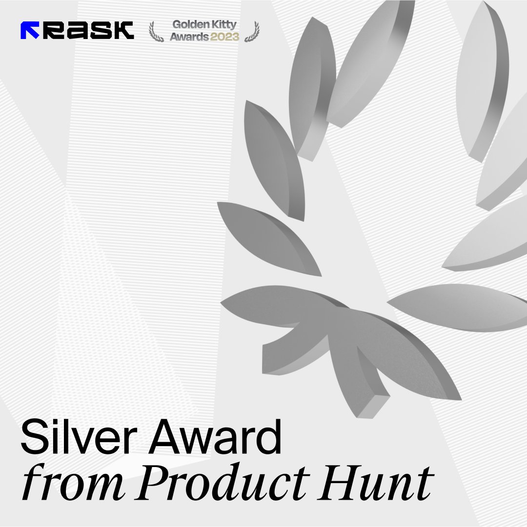 Oops, we completely forgot to share an important achievement! Rask AI won a Silver Award at the #GoldenKittyAwards from @ProductHunt 🏆

Thank you to everyone who supported us. This award is a significant testament to the reliability and importance of our product #award #edtech