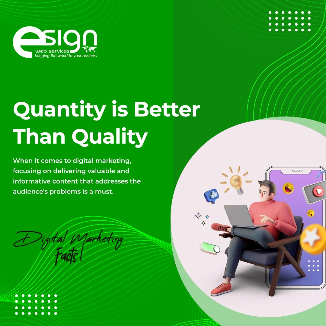 esignws's tweet image. When it comes to digital marketing, focusing on delivering valuable and informative content that addresses the audience&apos;s problems is a must. However, some people believe in the exact opposite of it. 
.
.
#qualitycontent #websiteraking #esignwebservices