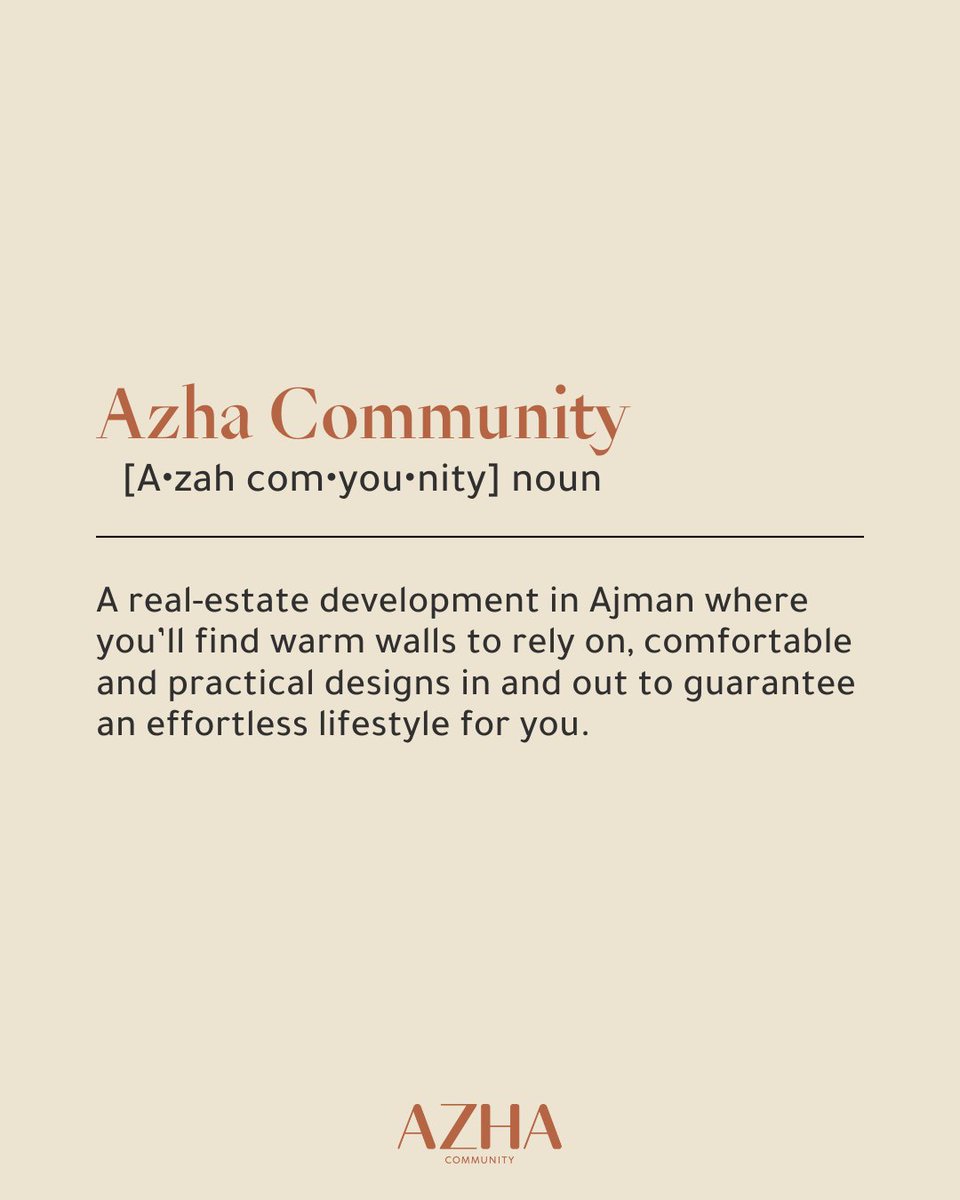 EPGroup2's tweet image. The top 3 words that Azha Community prioritizes are:
1️⃣ Comfort
2️⃣ Peace
3️⃣ Convenience
What words do you associate Azha Community with? 🏡
📲 +971 50 875 2553
📞+971 65 637 327

#AzhaCommunity #AjmanRealEstate #AjmanHomes #AzhaLiving #Ajman #AjmanGatedCommunity