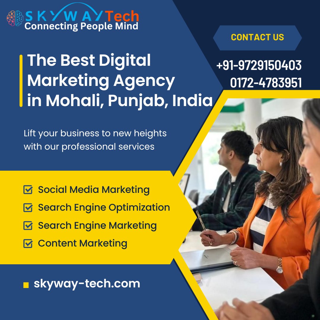 Elevate your business to new heights with our expert digital marketing services. At Skyway Tech, we specialize in crafting tailored strategies to boost your online presence, attract more customers, and skyrocket your revenue. #skywaytech