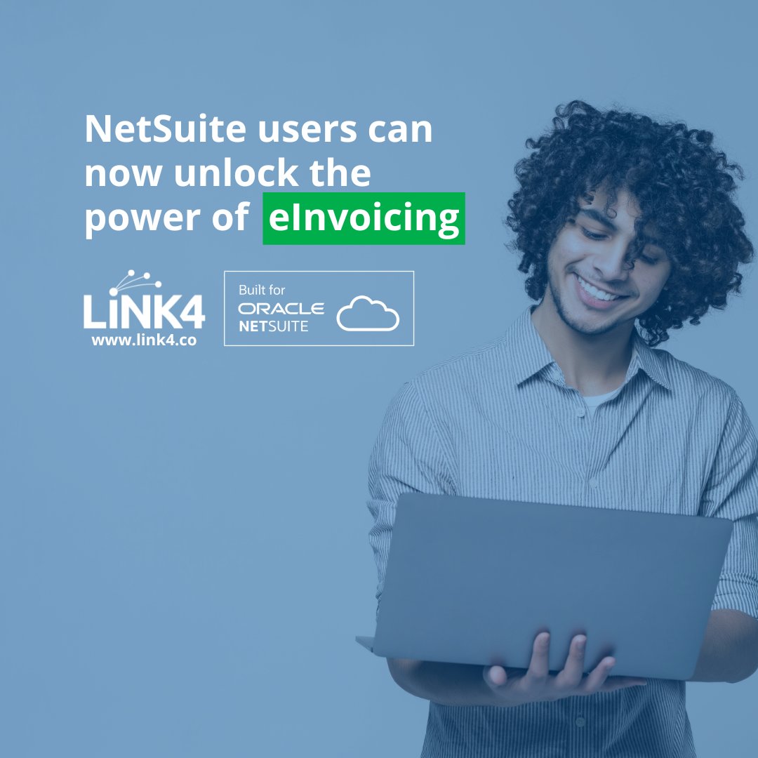 Boost your finance process with #Link4 #eInvoicing via your own #NetSuite platform! Further simplify workflows, reduce errors and save time. Learn more: zurl.co/821B 

#BFN #DigitalTransformation