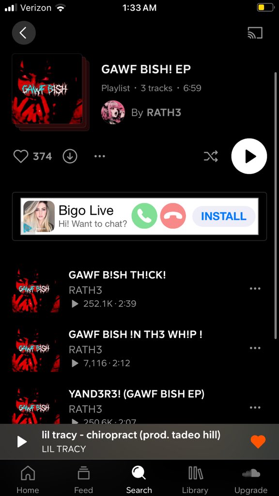 RATHINATOR777's tweet photo. GAWF BISH EP #music #artist #gothgirl #anime #distortion #emo 

https://t.co/m13VM7mIeb https://t.co/w5QzFy1lgh