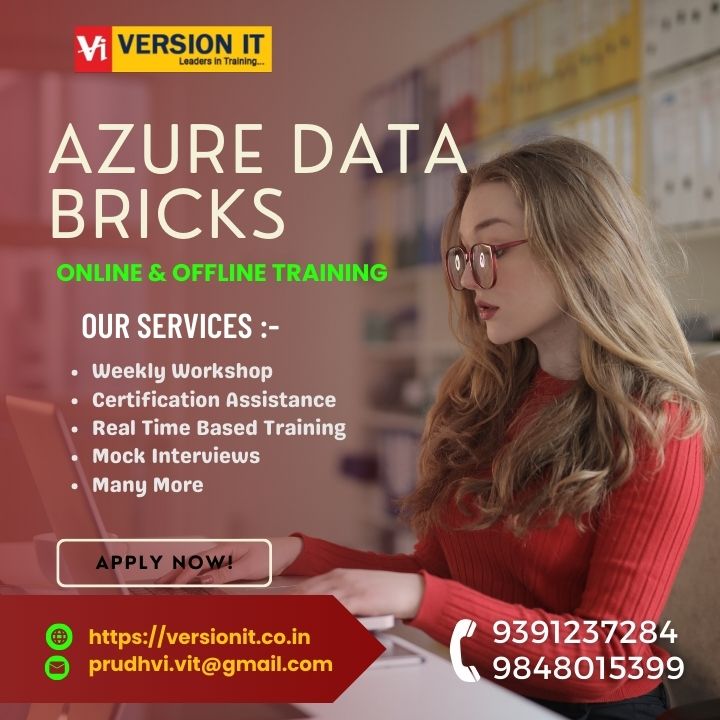 VersionitCloud's tweet image. ✅AZURE DATA BRICKS
✅New Batch Online/Offline Demo
🗒Date: 30th JAN 2024
⏰Timing: 08:00 AM
⌛️Duration: 2 Months
For more information
Fill this form- forms.gle/U1uUyQERx8jwVJ…
#azuredatabricks #azuredatabrickstraining #hyderabad
@9391237284/9848015399