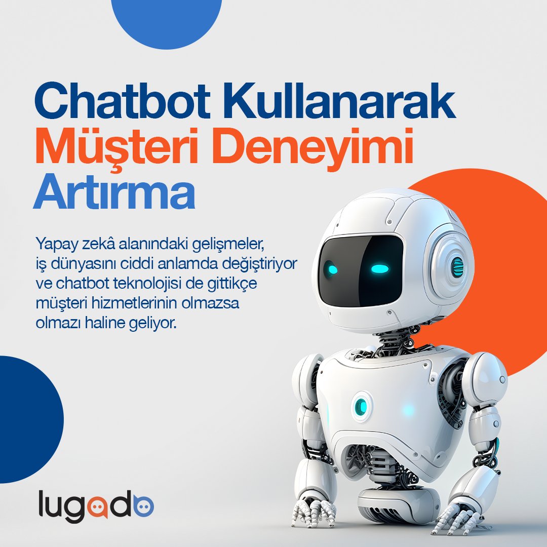 🤖Chatbot Teknolojisine Kimler İhtiyaç Duyar?

👾Blog yazımızın devamı için
lnkd.in/dwNbYKV2

#Lugado #Canlıdestek #chatbot #kesintisiziletişim
