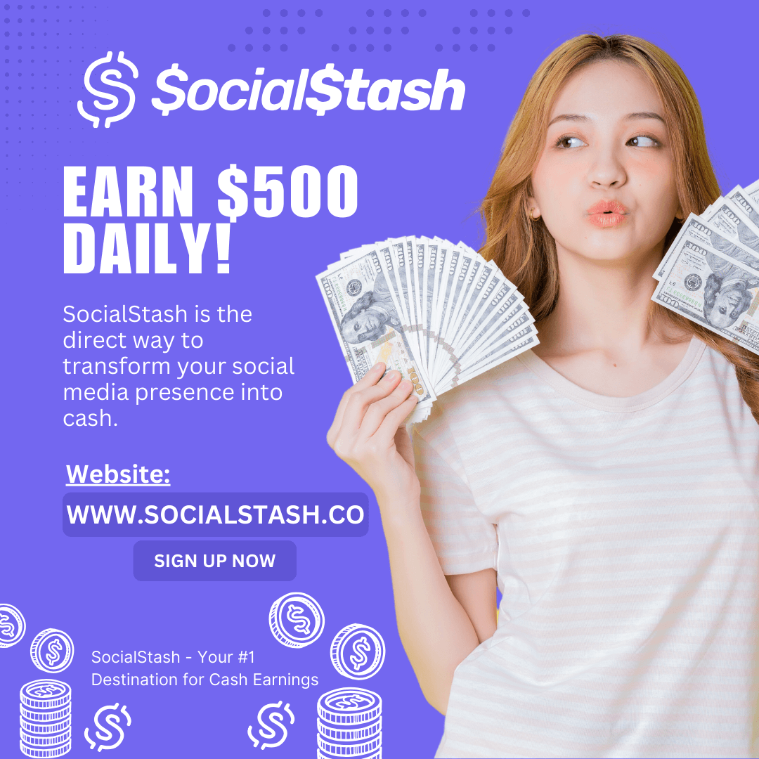 Poet_Contagious's tweet photo. With SocialStash, you can make $500 daily! I've already made $15,953, and you can too. Play games, test apps, invite friends, and post on social media to earn real cash. Signup now for a $40 bonus! https://t.co/pRebdNSVEk #SocialStash #trend #trending https://t.co/lcJExkncw5