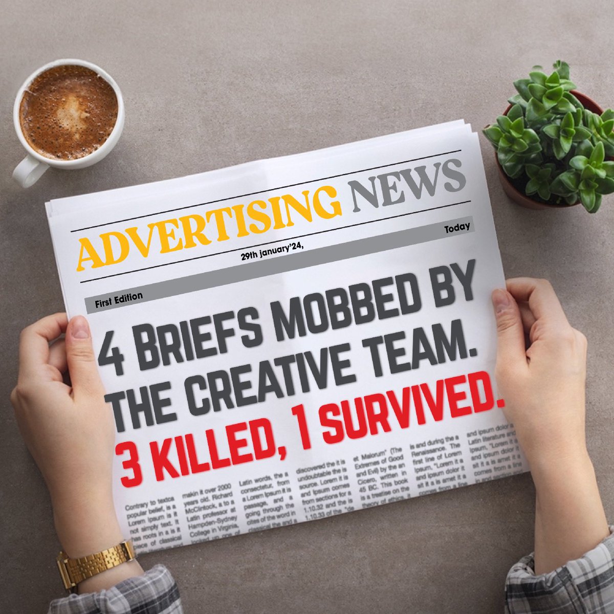 thoughtblurb's tweet photo. When is agency life not eventful? Every day is newsworthy, and we’re always making headlines. Here are some of the most memorable ones. Happy Indian Newspaper Day!

#TheBlurbLife #thoughtblurb #newspaperday #news #advertising https://t.co/OIqwwTcxSZ