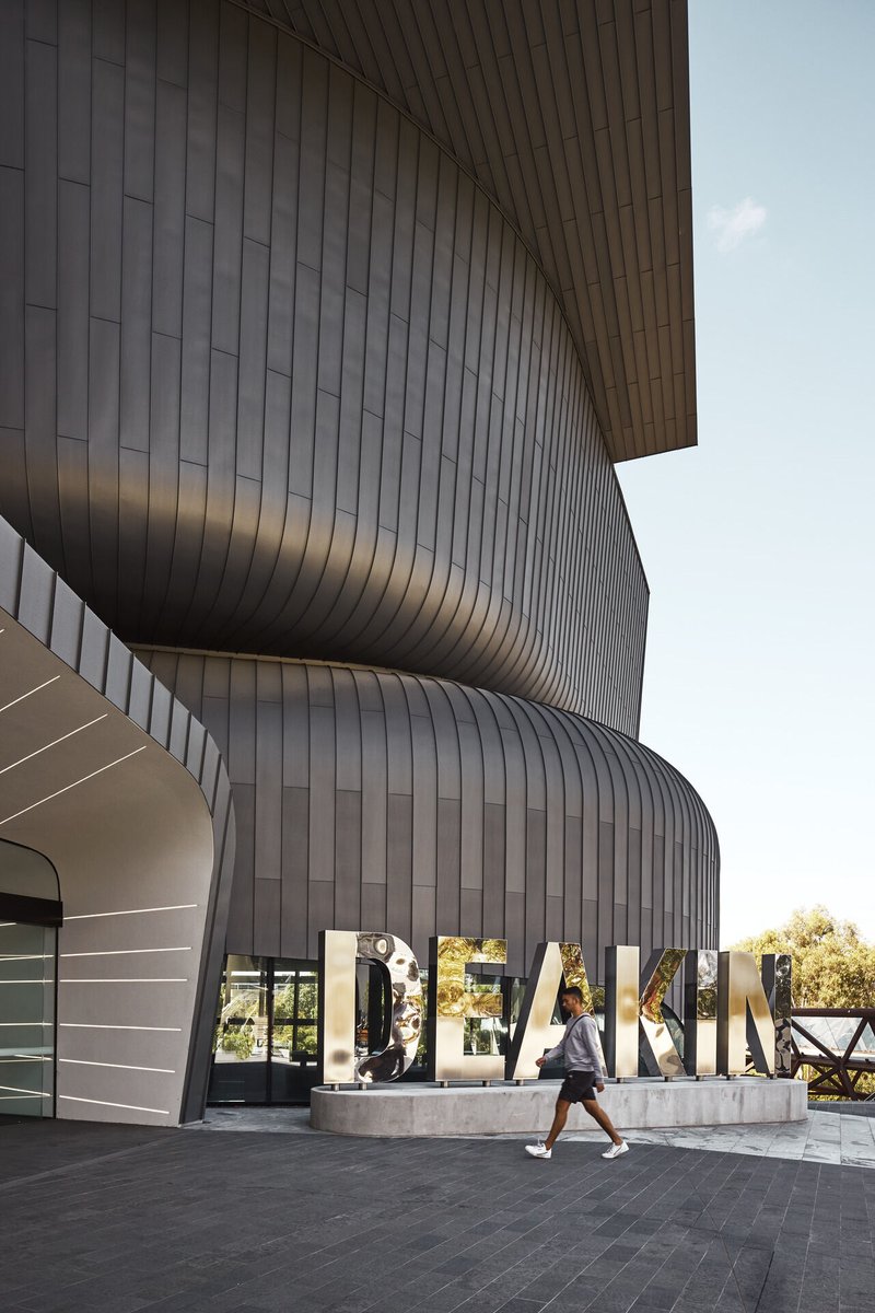The 'groundbreaking' Deakin University Law Building has been named one of Dezeen's top 12 education projects in a roundup that features 'distinctive university buildings from across the globe'. bit.ly/493Qh2E