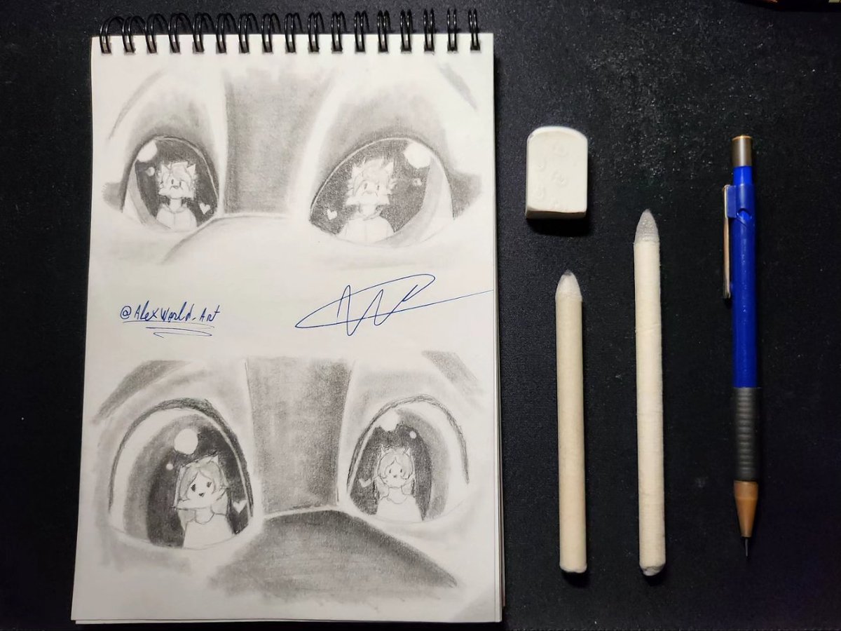 Alexworld_art's tweet photo. That glow in your eyes 👀 ✨️ 🩵
.
Who said cats and dogs can't fall in love?
.
🏷🏷
#lovegoeson
#furryoc
#furrycouple
#dogcatcouple
#catsanddogsinlove
#drawing
#traditionaldrawing
#sketchbookdrawing
#sketchbook
IG: https://t.co/zELw9JkSpv https://t.co/Vh1re9sel3