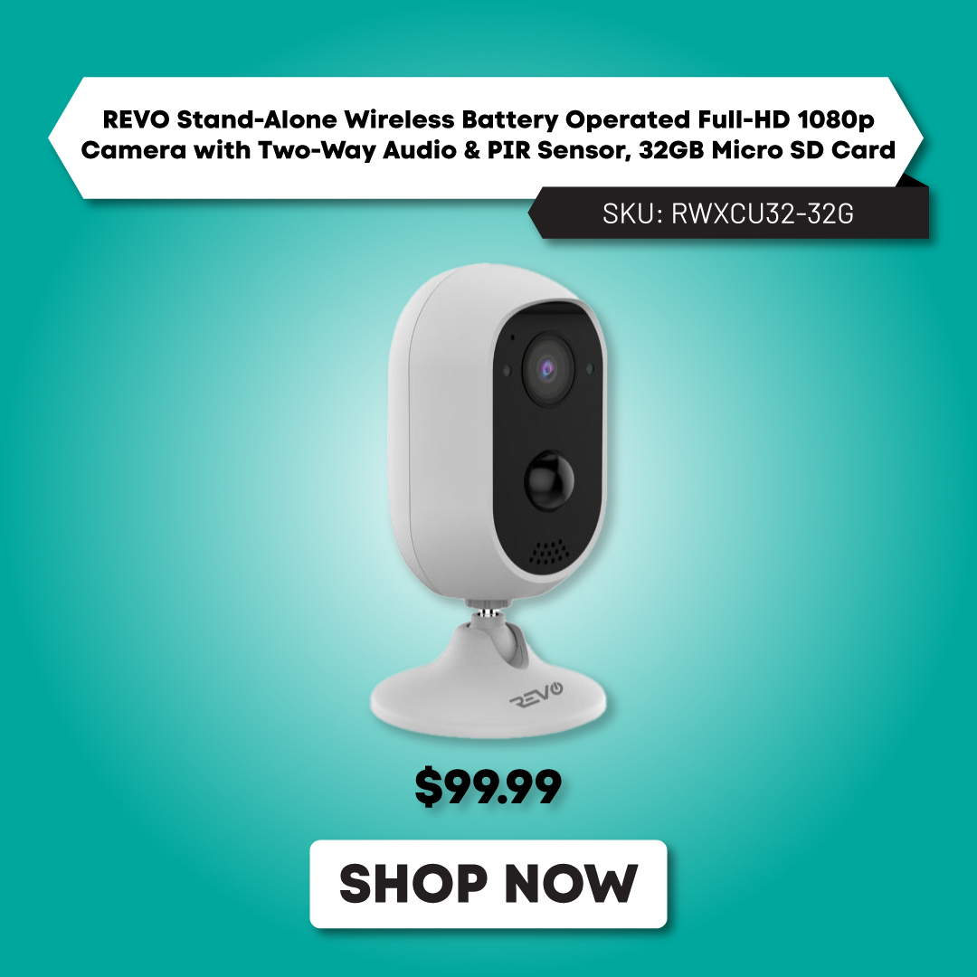 Revo_America's tweet photo. ✅REVO Stand-Alone Wireless Battery Operated Full-HD 1080p Camera with Two-Way Audio &amp; PIR Sensor
✅Shop Now: https://t.co/3ZnC81Kb6O
.
.
.
#revo #revoamerica #security #CCTVSecurity  #SurveillanceSolutions #Cctvinstallation #securityfirst #securitysystem #securitycamera https://t.co/KVt2dnDbSI
