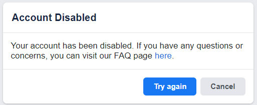 My_Webpros's tweet photo. My Facebook Account on Saturday evening was disabled. I don't know why. The last post I put up was a post that the Oilers played a good game. 
when I tried to log in today, I got a notice disabled and my password was changed 23 hours ago - Help!
#facebook #facebookaccount https://t.co/5OMIsqxYG2