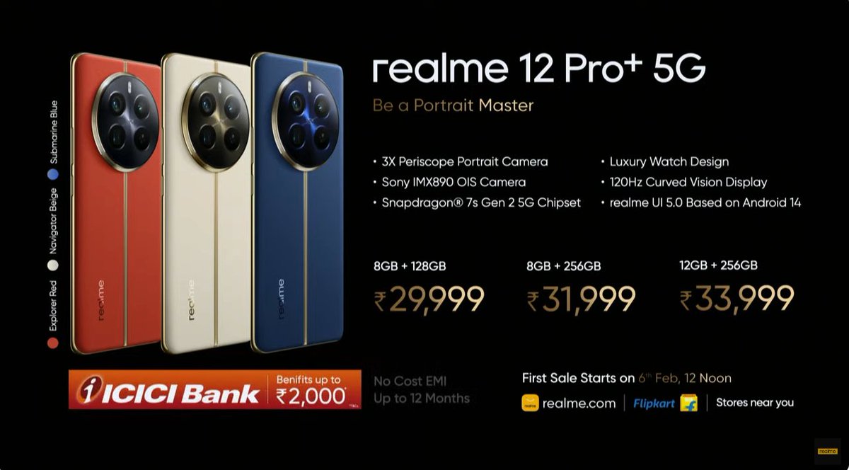 Realme 12 Pro 5G series. #realme12ProSeries5G 🔥🔥