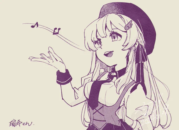 漫画な絵を描く練習!としてモデルの許可をくださった瑞希さん #瑞希の宝物縁代まとさん #まとみてびあんかまきさん #ミッシェル王女シリーズUguisuAnnさん #uguartご協力ありがとうございましたまだ探り探りだけど!ちょっとずつやれるようになるぞはじめのいーーーーっぽ 