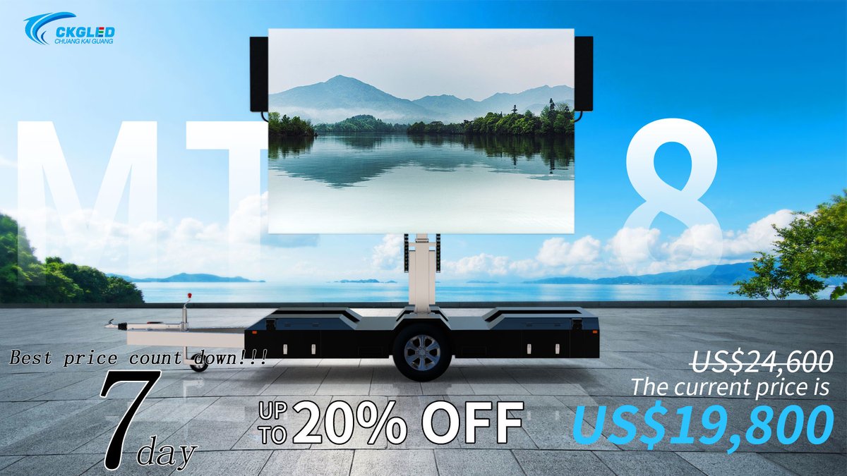 Kelly1248103515's tweet image. #ledtrailerdisplay
#ledtrailerscreen
#ledtrailerbillboard
in stock with 20% discount for fast delivery~
Call kelly +86 13570886295 (Whatsapp/Wechat) when you need