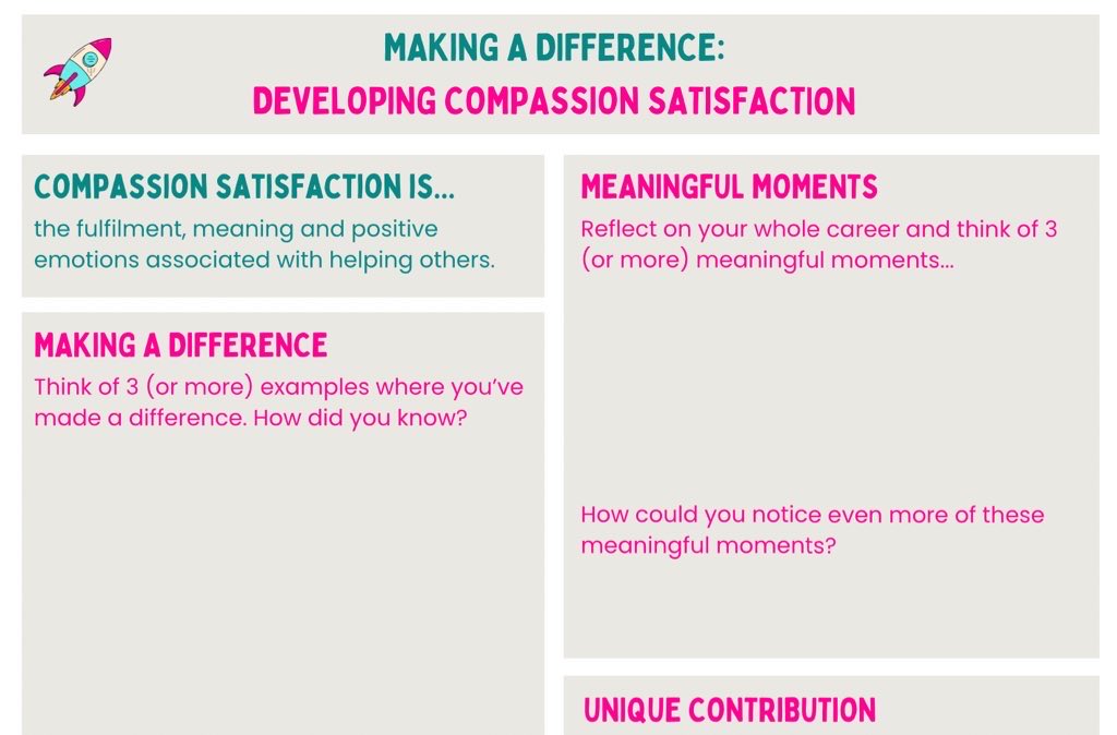 In case you missed our session at the @DECPOfficial conference… FREE resource on developing Compassion Satisfaction is now ready for download: theedpsychcoach.com/resources #TwitterEPs when are you making a difference? Feel free to share widely & spread positivity ✨