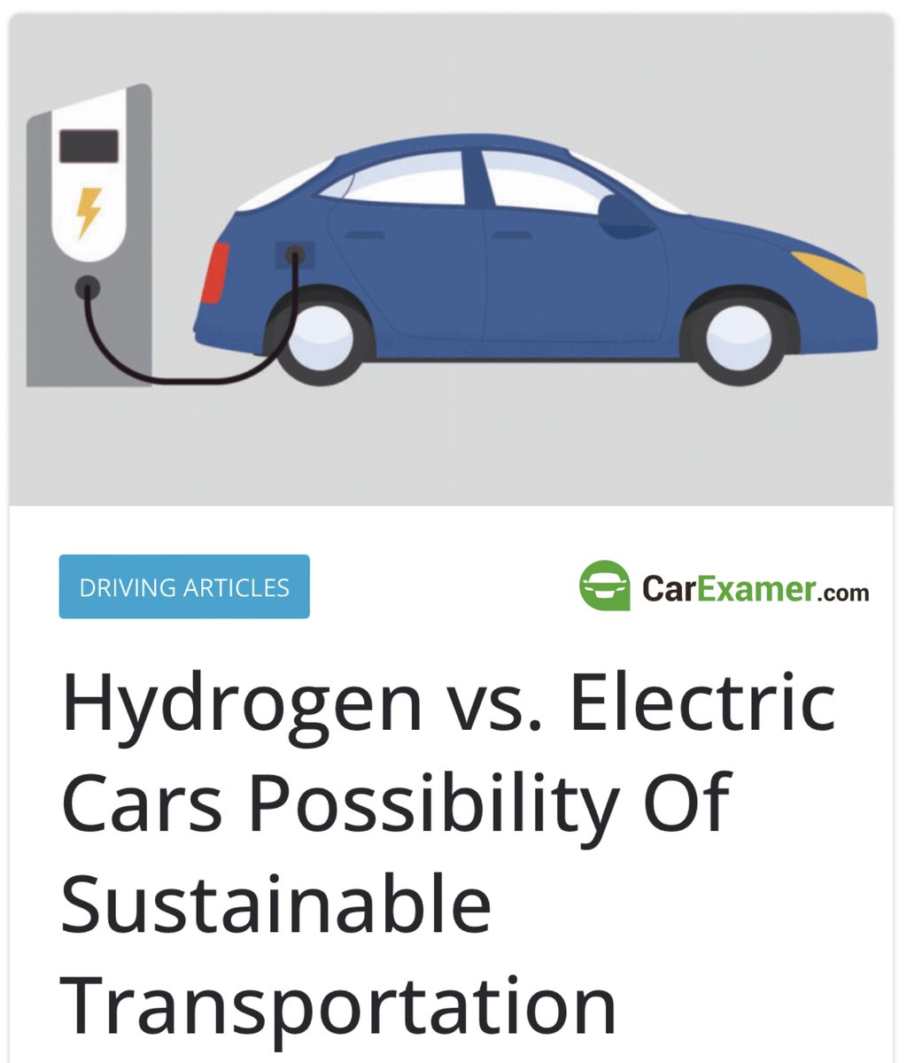 Hydrogen vs. Electric Cars Possibility Of Sustainable Transportation 👇ℹ️

carexamer.com/blog/hydrogen-…

#ev #hydrogencar #electricvehicle