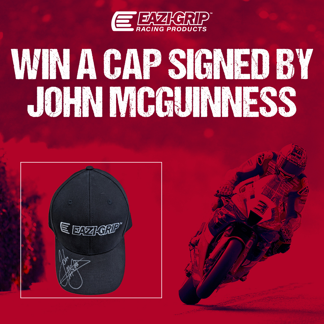 WIN A CAP SIGNED BY JOHN MCGUINNESS! For your chance to win a cap signed by road racing legend @jm130tt all you need to do is... 1. Like this post 2. Repost this post 3. Comment 'Done' Competition closes Sunday 17th March, with the winner announced on Monday 18th March.