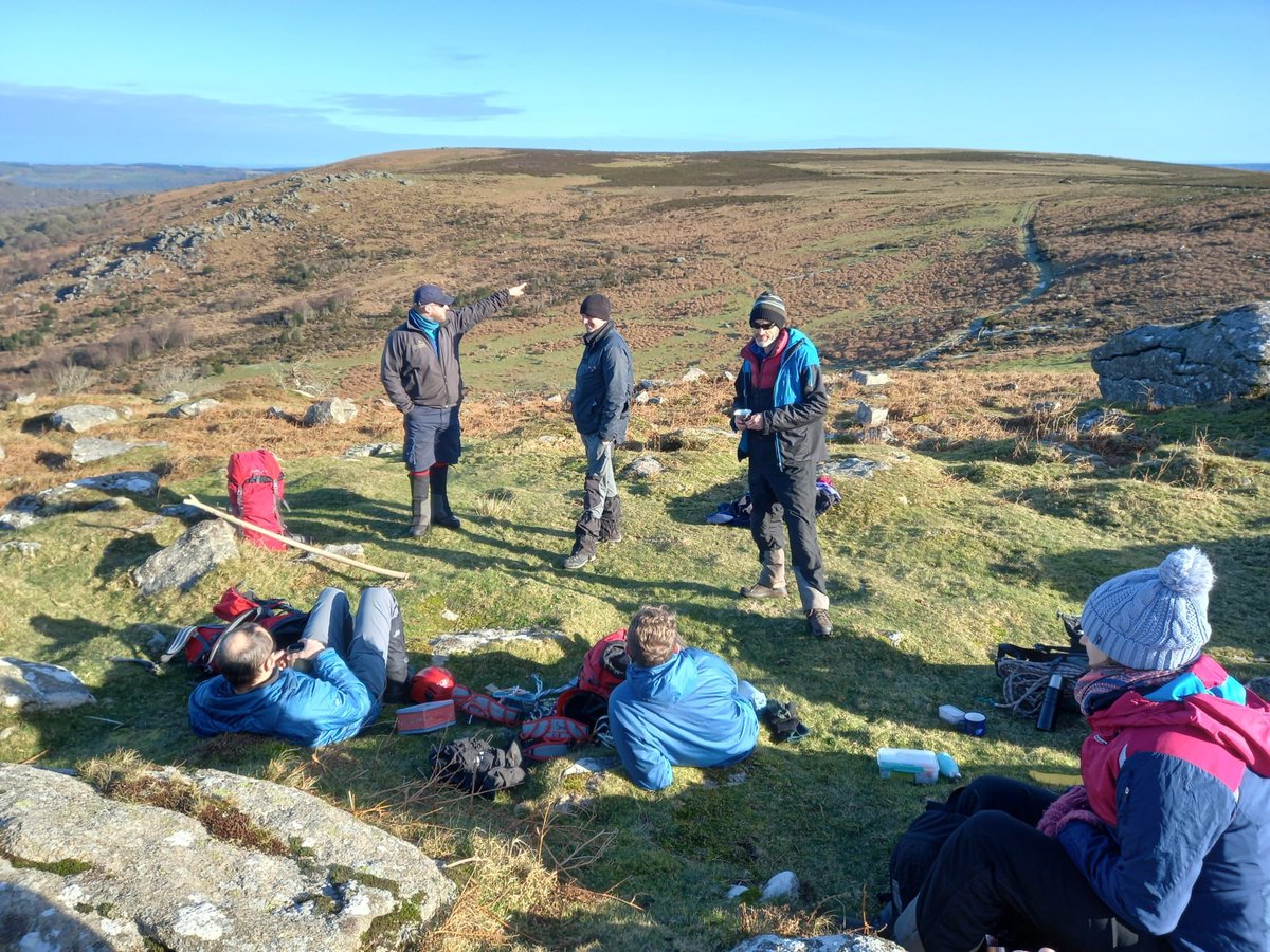 Our outdoor team took to the wintry moors this month to practise navigation and do a recce on some possible abseil locations. There's usually lots of pointing into the distance, tea drinking and friendly banter, but definitely time well spent!! ☺️ #dartmoor #lovetheoutdoors