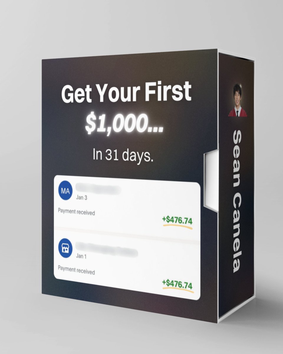 seancanela's tweet image. I went from $0 → $1,000 in 31 days.

...with less than 1k followers.

How?

By monetizing my audience.

So I wrote an E-Book to teach you how to do the same.

Want it for FREE?

1. Like + Comment &quot;Send&quot;
2. Follow me (so I can send it)
3. RT to receive a bonus in your DMs