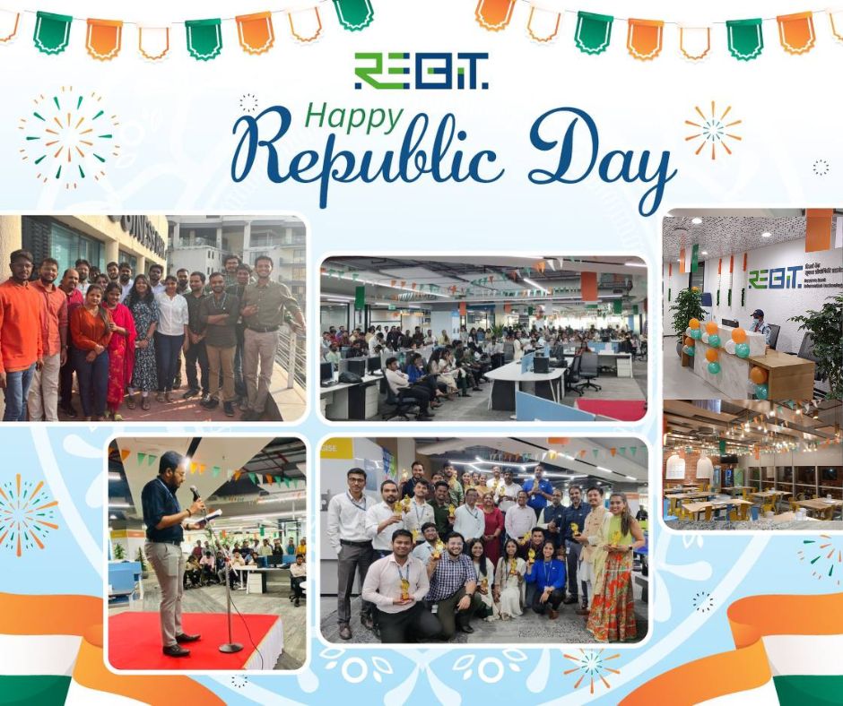 The tricolour took over ReBIT offices for #RepublicDayCelebrations, turning it into a vibrant sea of saffron, white, and green celebrating the spirit of India, symbolising strength in diversity that defines us. Together let's forge ahead taking India to new heights. #viksitbharat