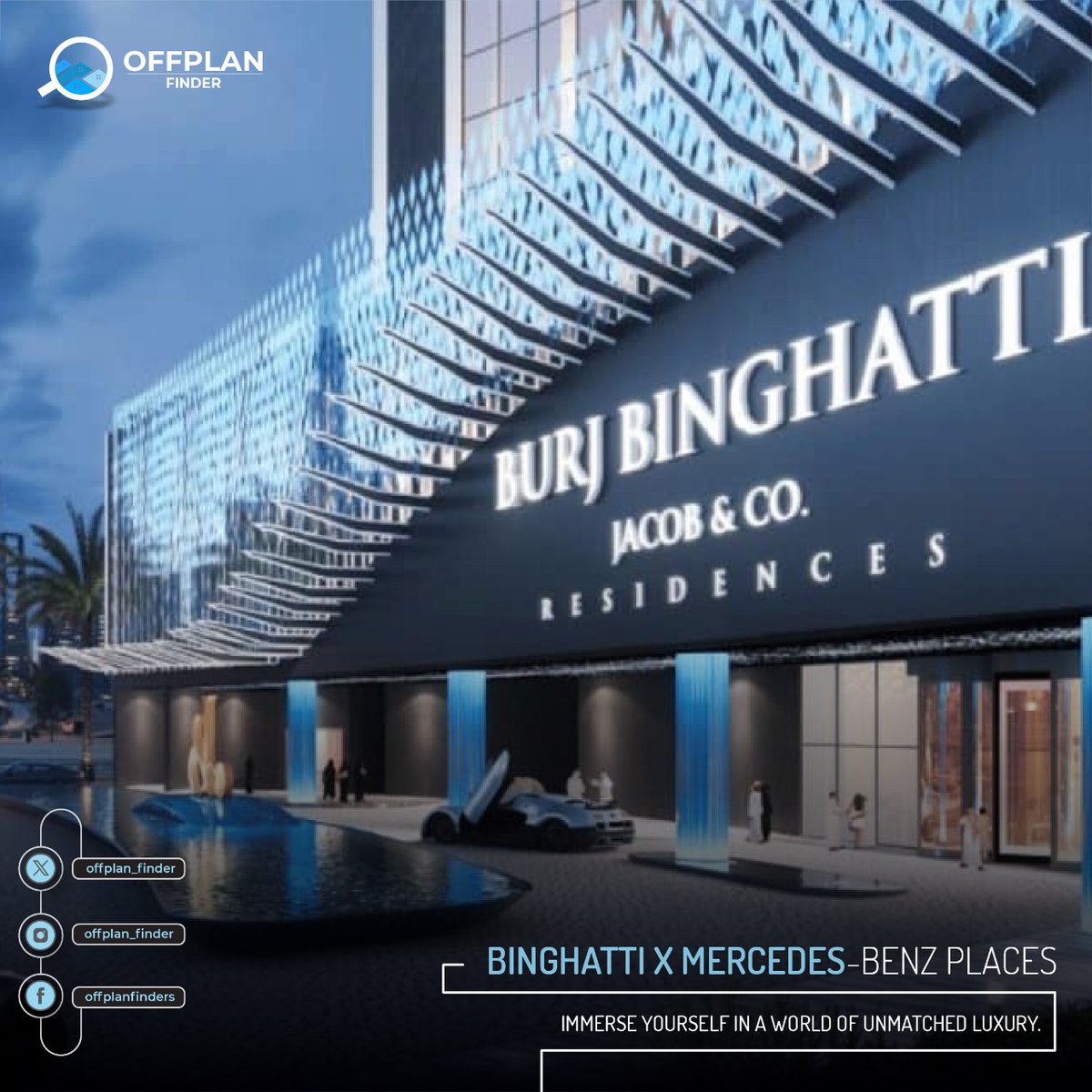 offplan_finder's tweet photo. "Binghatti x Mercedes-Benz Places: Prime Dubai living, 65 floors, 2-5 bedrooms, private pools, Burj Khalifa views. Elevate now!

Phone: +1 717-734-5677
E-mail: marketing@offplanfinder.com
Web: https://t.co/rHkhjUvEAA

#DubaiRealEstate #dubai #mercedezbenz #binghatti https://t.co/CUitCpLHAO