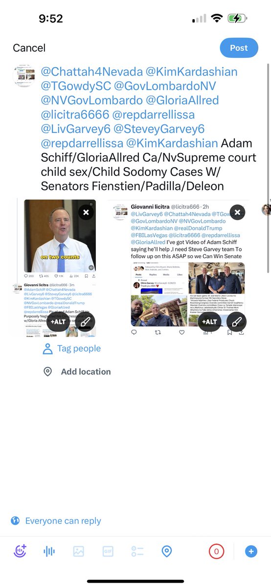 licitra666's tweet image. Congressman Adam Schiff In Contempt of Congresman Darrell Issa Oversite of Licence to Ill/Unforgiven too Child sex/Child sodomy Ca/Nv Supreme Court cases w/Senator Alex Padiilla/Fienstien/deleon Ambushing Donald Trump W/Gloria Allred Shakira/Pantera Emminem/Deep state Feds Agenda
