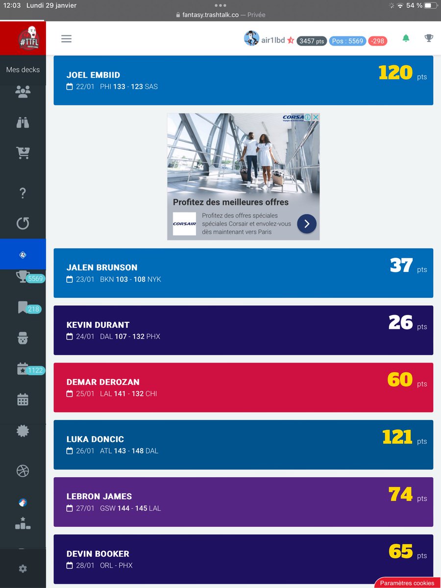Dernière update pour une semaine exceptionnelle sur <a href="/TTFLab/">TrashTalk Fantasy Lab</a> 
<a href="/leblondAir1/">Air1</a> renaît de ses cendres avec D.Booker pour finir la semaine en beauté 👏🏻
