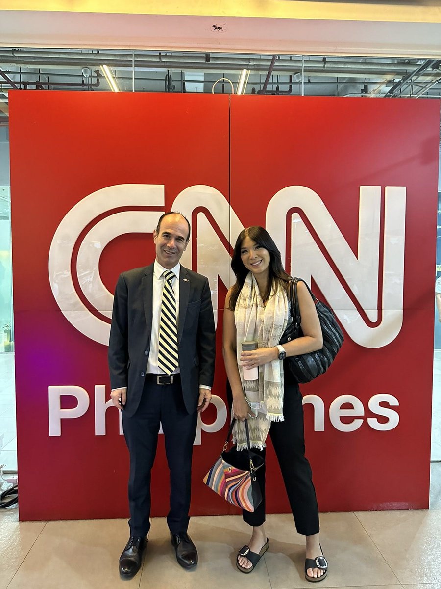 Thank you @cnnphilippines for being a good partner of the Israeli Embassy in Manila in delivering the news about #Israel to the Filipinos. Maraming salamat!