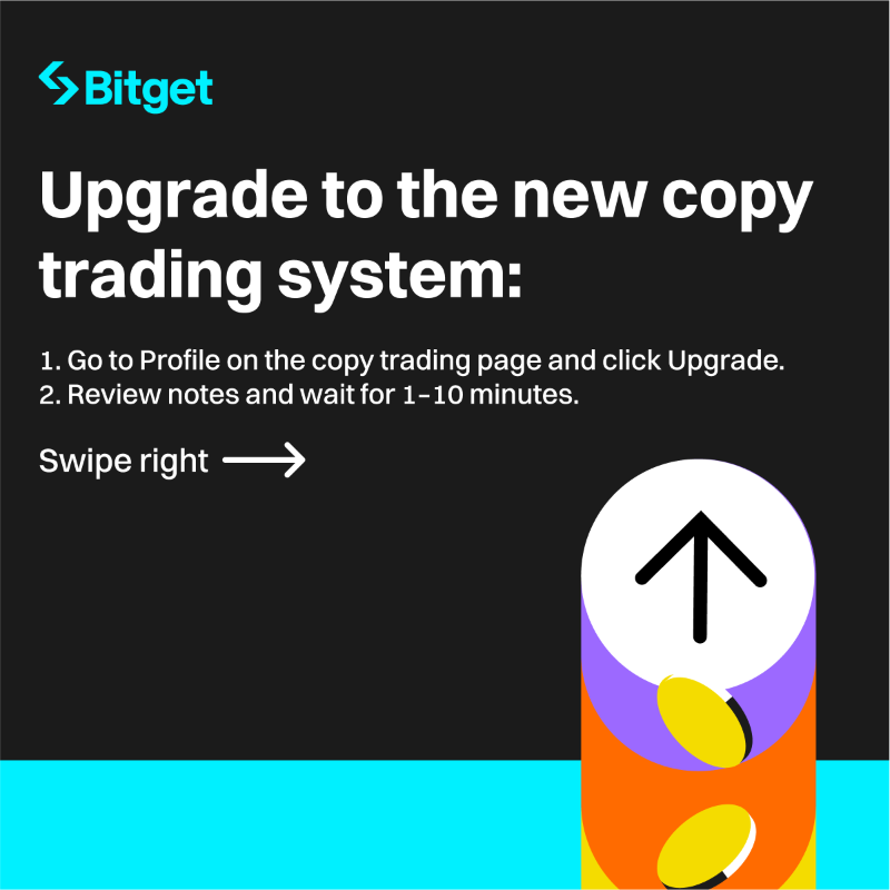 bitget's tweet photo. Want to mirror proportions in #CopyTrading?
π‘Unlock smart copy with just a few steps!
β
Join the future of seamless trading.
Details: https://t.co/3XenM9XtOA
#FuturesCopyTrading