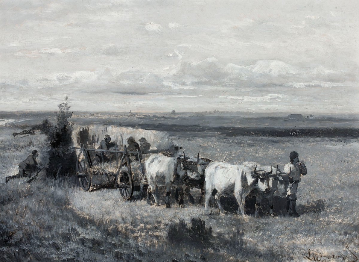 polmastersofart's tweet photo. Leon Wyczółkowski - Polowanie na dropie (olej na płótnie, 42 x 58 cm), między 1883-1894, Muzeum Narodowe w Warszawie. #PolishMastersofArt #LeonWyczolkowski https://t.co/jJM9gbwCVE