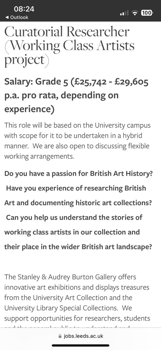 Great opportunity to work with @_laylabloom and @UniversityLeeds on their working class artists project. more info here: jobs.leeds.ac.uk/Vacancy.aspx?r…