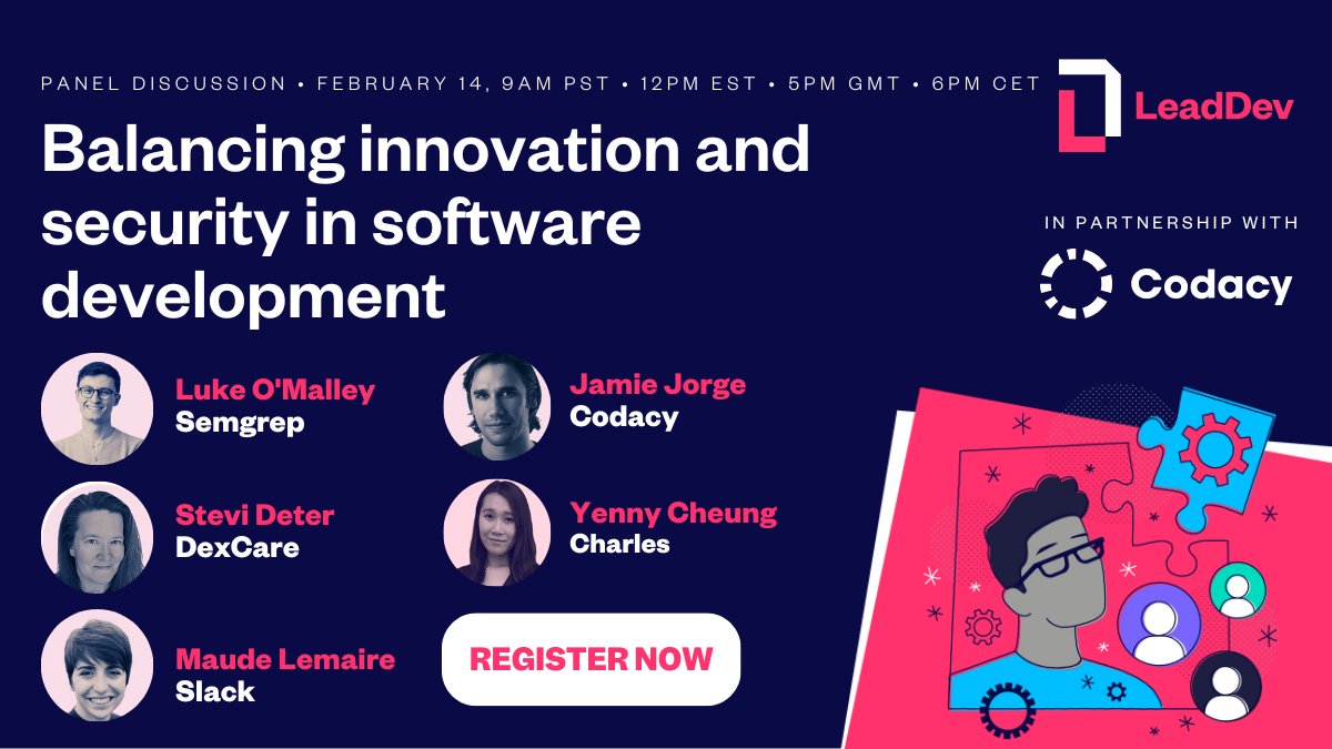 Our CEO @jaimefjorge is participating in a great virtual event hosted by @TheLeadDev on February 14: 'Balancing innovation and security in software development.'

Register today so you don't miss it!

tinyurl.com/3c6xbdfu

#softwaredevelopment #softwaresecurity #codequality