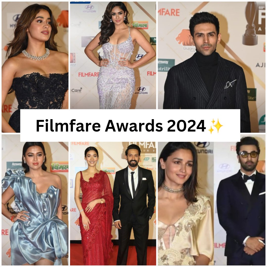 Celebrities At Fimfare Awards 2024✨️

#RanbirKapoor #AliaBhatt #VikrantMassey #MedhaShankar #MrunalThakur #KartikAryan #TejasswiPrakash #JanhviKapoor #filmfare #filmfareawards #FilmfareAwards2024