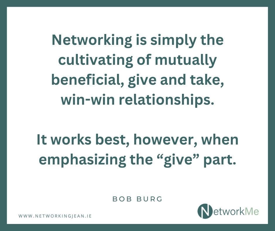 NetworkingJean's tweet photo. Networking is simply the cultivating of mutually beneficial give and take, win-win relationships.
It works best, however, when emphasizing the 'give' part.
#Networking #NetworkingTips #NetworkMe #NetworkingJean https://t.co/PVOMZDdoI6