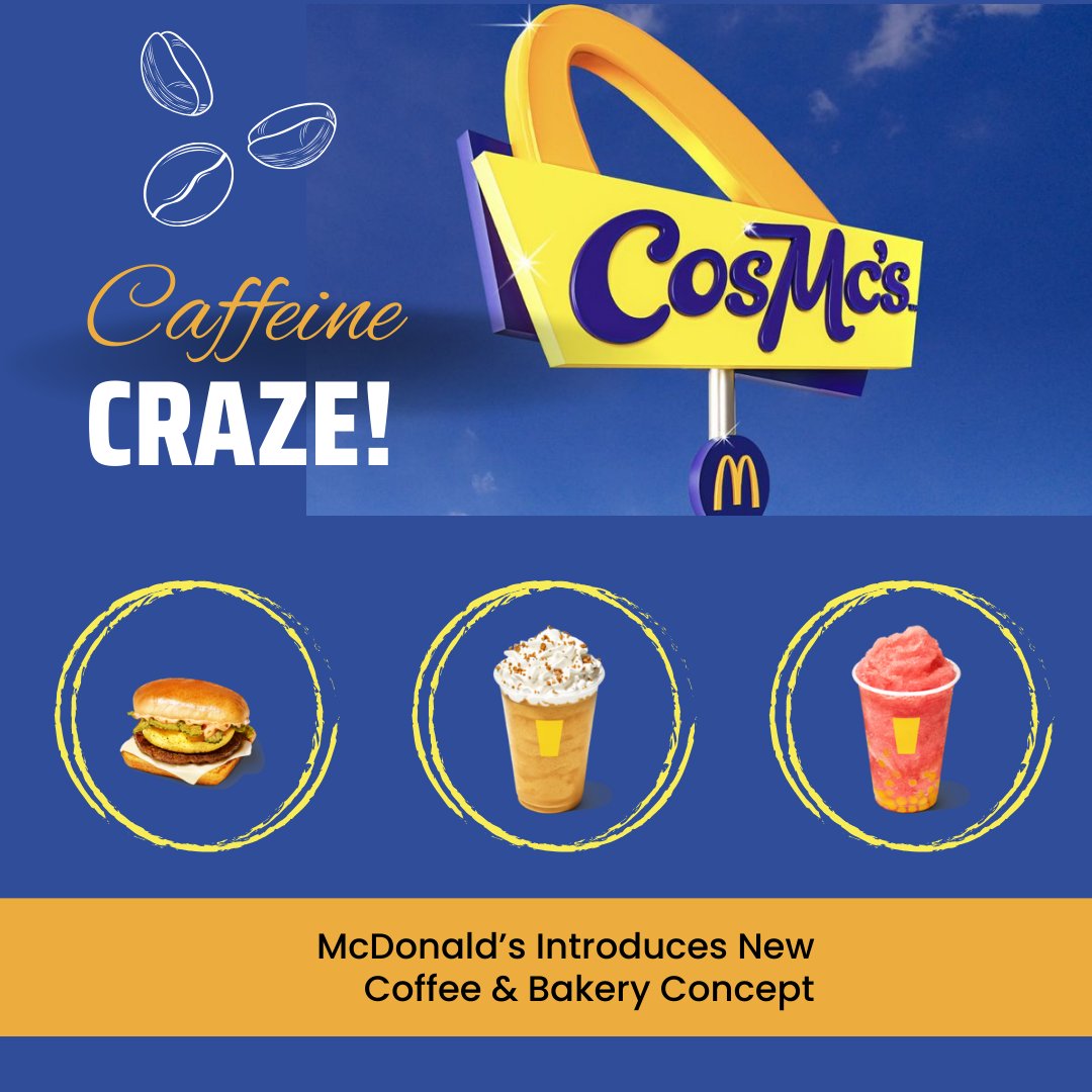 Step into a world where the flavors of nostalgia meet space-age innovation. #McDonalds introduces CosMc's, a coffee &amp; bakery concept that will transport you to new culinary horizons. Prepare for a taste sensation like no other! #CosMcs #Coffee #Bakery

touristician.com/2024/01/30/caf…
