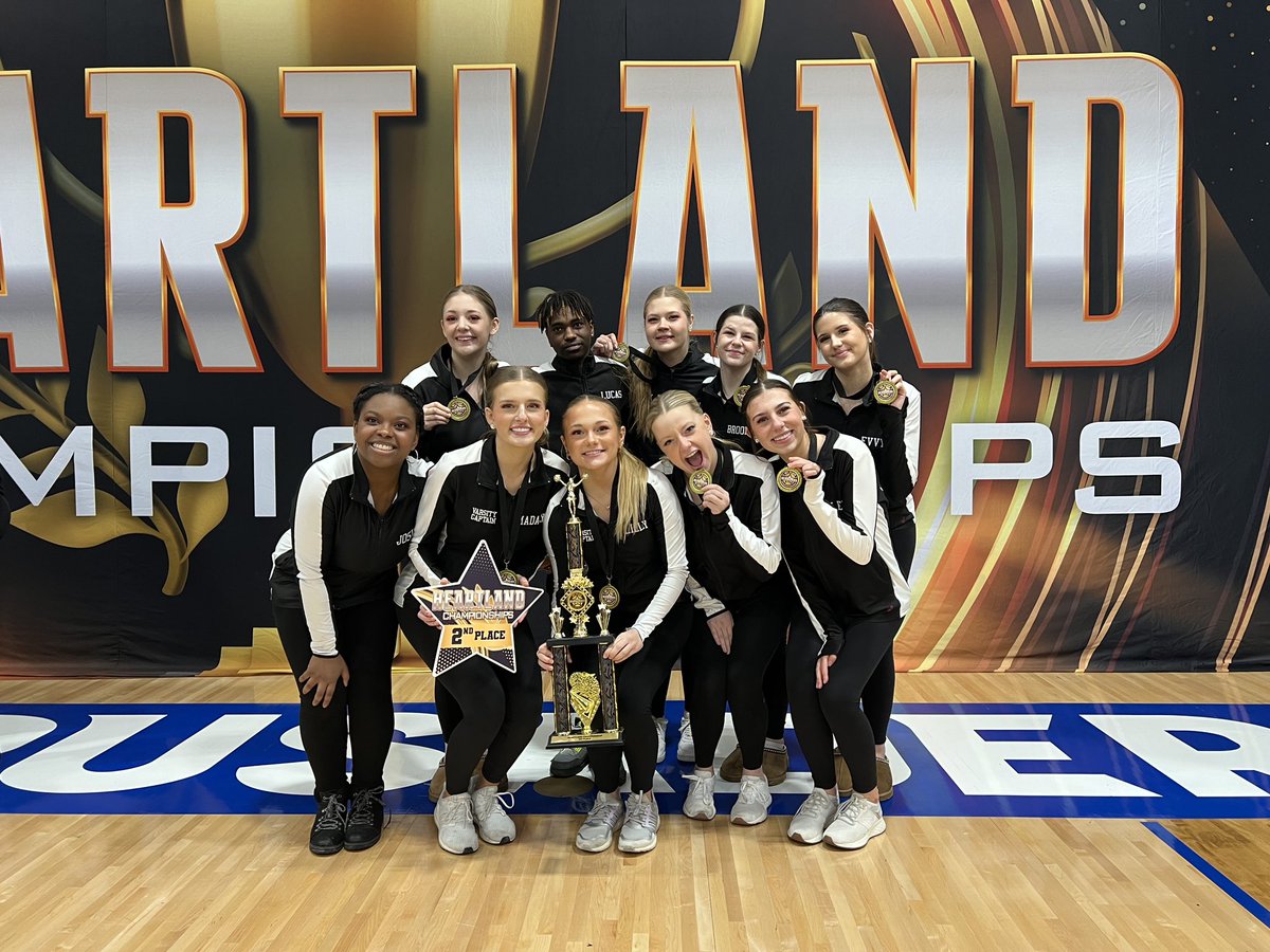 A new day, 2 new competitions! Today we received 🥇 in Jazz and 🥈 in Hip Hop at Heartland Championships. We also received 🥈2nd at DTU Dance Regionals as the only class C school among all seriously talented class A schools. LETS GO PRIDE!