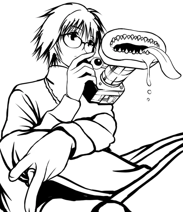 線画描きました(1枚目)。
(2枚目は前回です)。

この絵をしばらく放置します。 